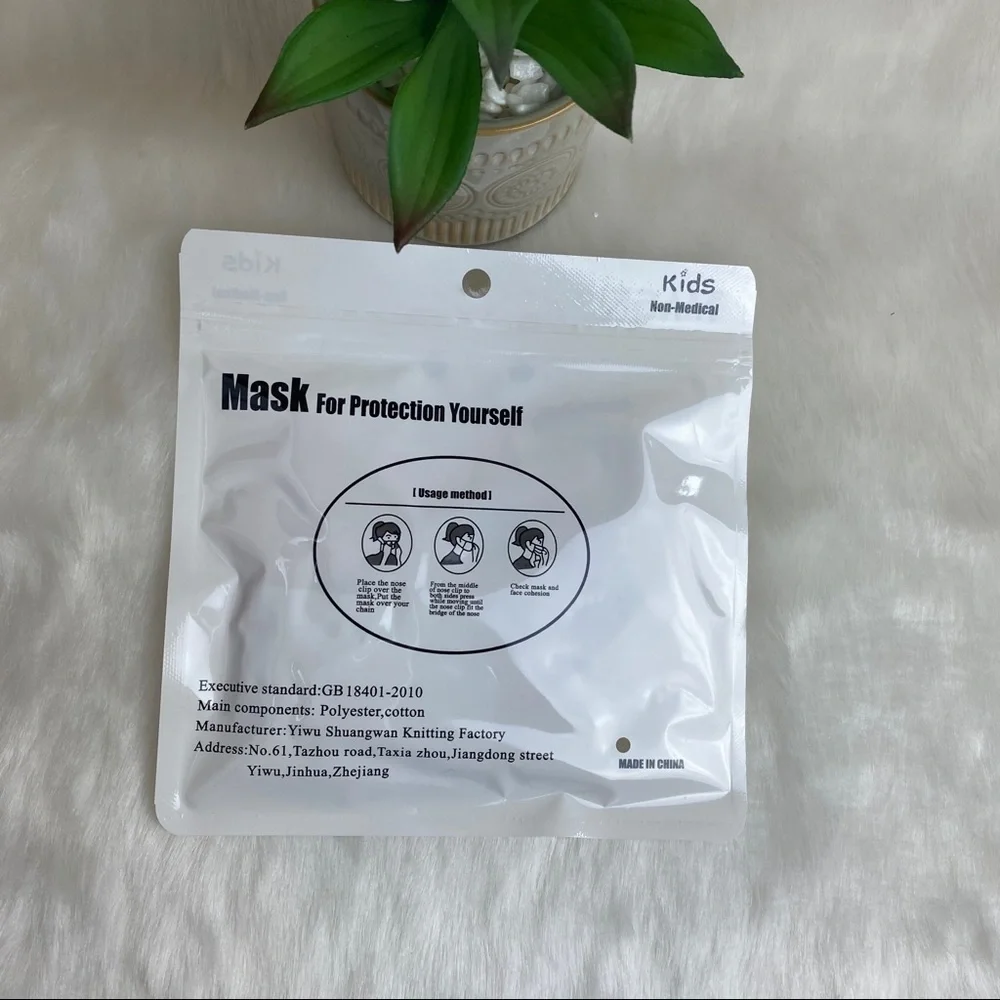 KIDS CUTE PINK CAT COTTON FACE MASK‎